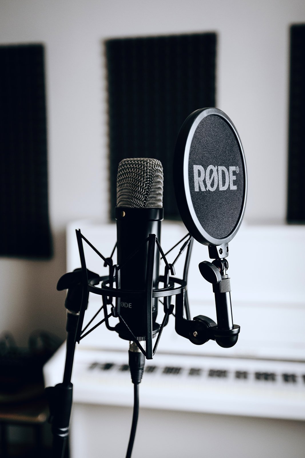 Rode studio microphone in a Singasong classroom