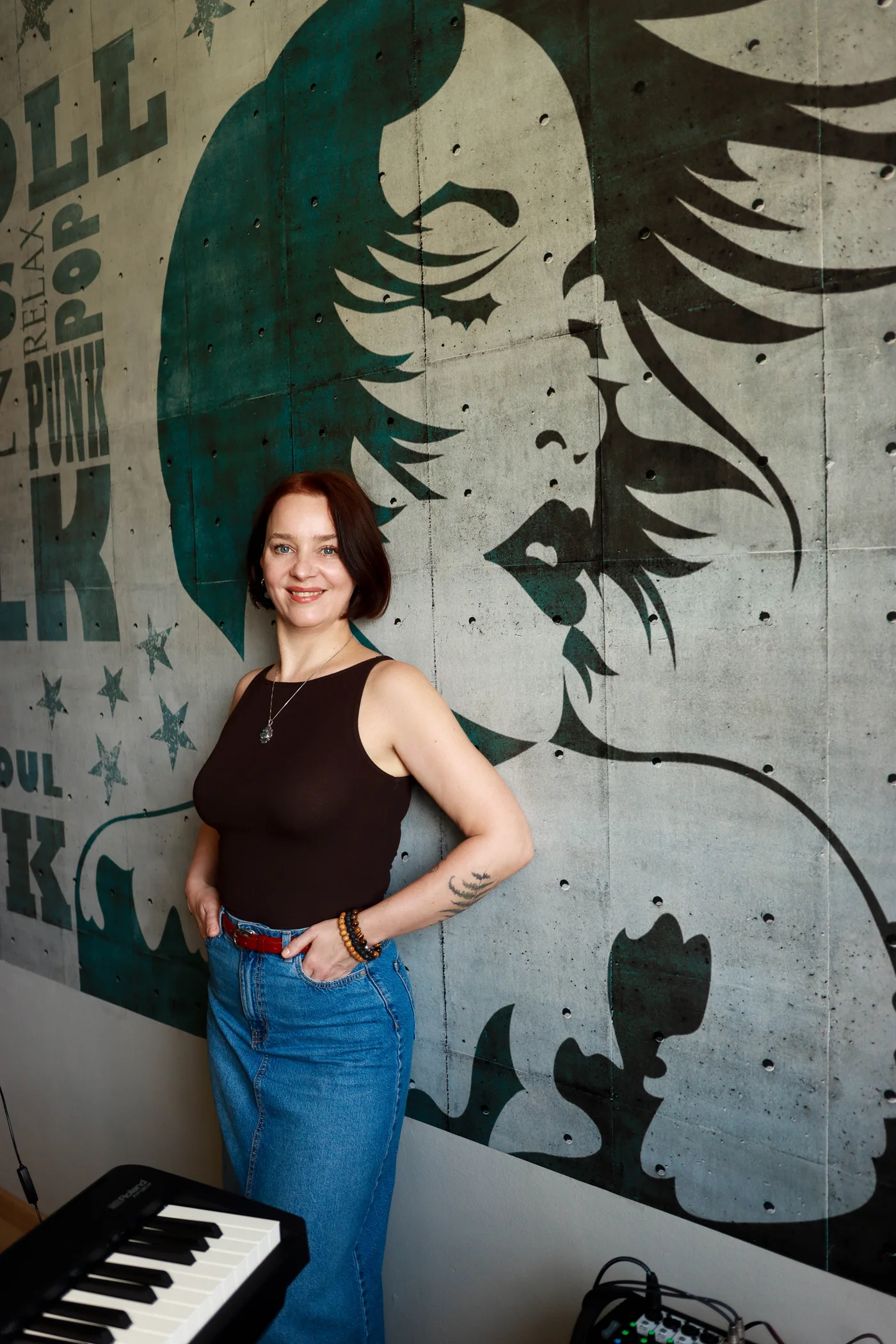 Singasong founder and head vocal coach in the studio